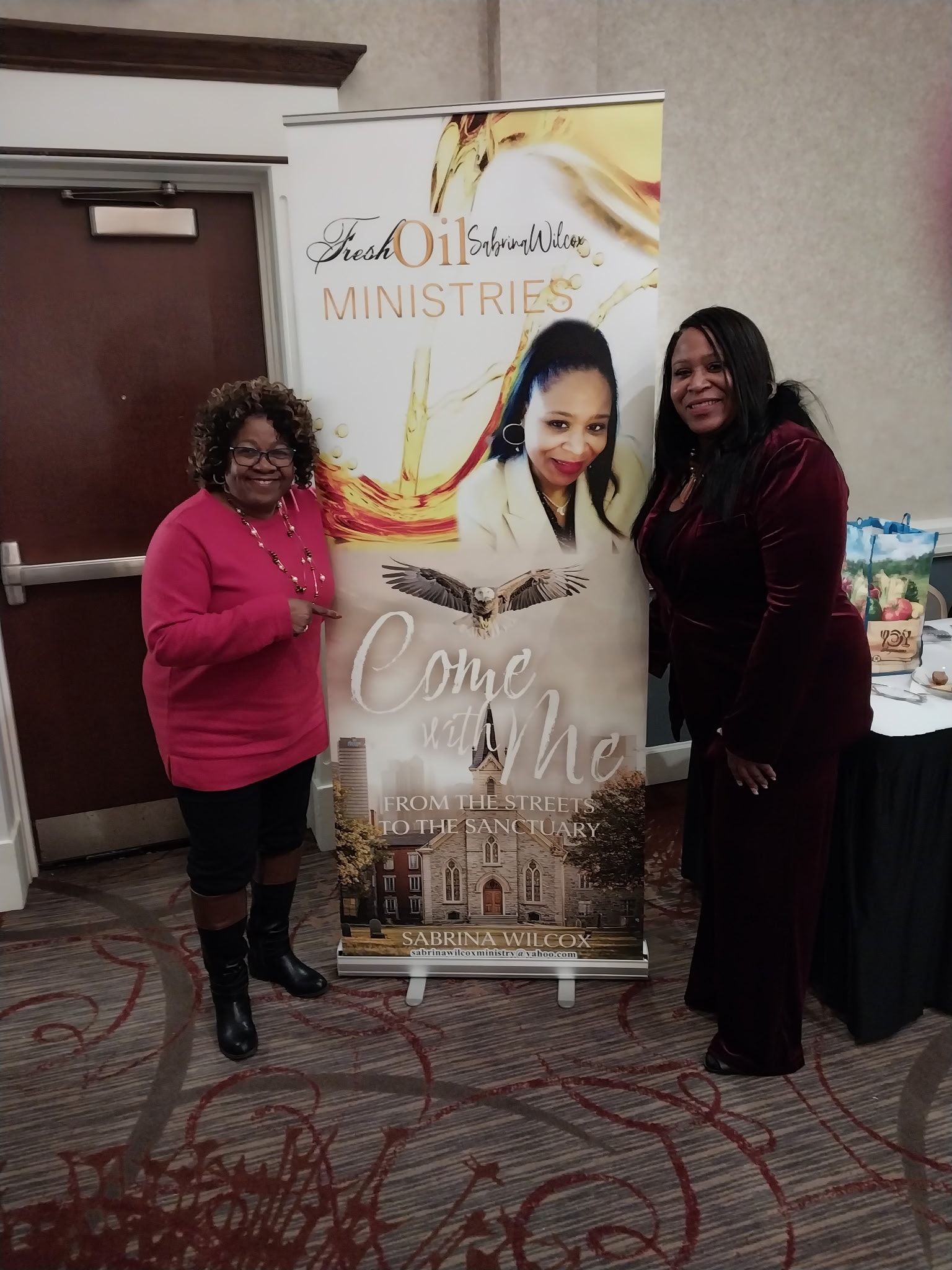 Ministry event with guests
